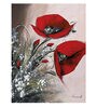 Apotheose Multicolour Multicolor Canvas Unframed Floral Art Print Set of 2