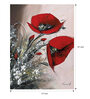 Apotheose Multicolour Multicolor Canvas Unframed Floral Art Print Set of 2