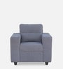 Apple Fabric 1 Seater Sofa in Grey Colour