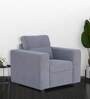 Apple Fabric 1 Seater Sofa in Grey Colour