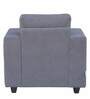 Apple Fabric 1 Seater Sofa in Grey Colour