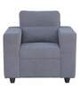 Apple Fabric 1 Seater Sofa in Grey Colour