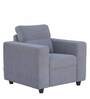Apple Fabric 1 Seater Sofa in Grey Colour