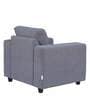 Apple Fabric 1 Seater Sofa in Grey Colour