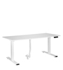 Apple Flexi Study Table with Motorized Height Adjusting Feature in White Finish