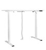 Apple Flexi Study Table with Motorized Height Adjusting Feature in White Finish
