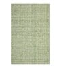 Apple Green Plaid Wool 2X3 Hand-Tufted Carpet