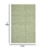 Apple Green Plaid Wool 2X3 Hand-Tufted Carpet