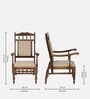 Appleby Sheesham Wood Arm Chair In Provincial Teak Finish