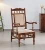 Appleby Sheesham Wood Arm Chair In Rustic Teak Finish