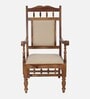 Appleby Sheesham Wood Arm Chair In Rustic Teak Finish