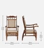 Appleby Sheesham Wood Arm Chair In Rustic Teak Finish
