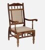Appleby Sheesham Wood Arm Chair In Rustic Teak Finish