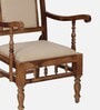 Appleby Sheesham Wood Arm Chair In Rustic Teak Finish