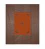Orange Jaipuri Hand Made Embroidery Patch Work 240 TC Cotton 1 Double Bedsheet with 2 Pillow Covers
