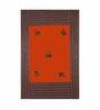 Orange Jaipuri Hand Made Embroidery Patch Work 240 TC Cotton 1 Single Bedhseet with 1 Pillow Cover
