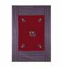 Maroon Jaipuri Hand Made Embroidery Patch Work 240 TC Cotton 1 Single Bedhseet with 1 Pillow Cover