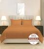 Apricot Orange Solid 400 TC Cotton Double Sized Duvet Cover