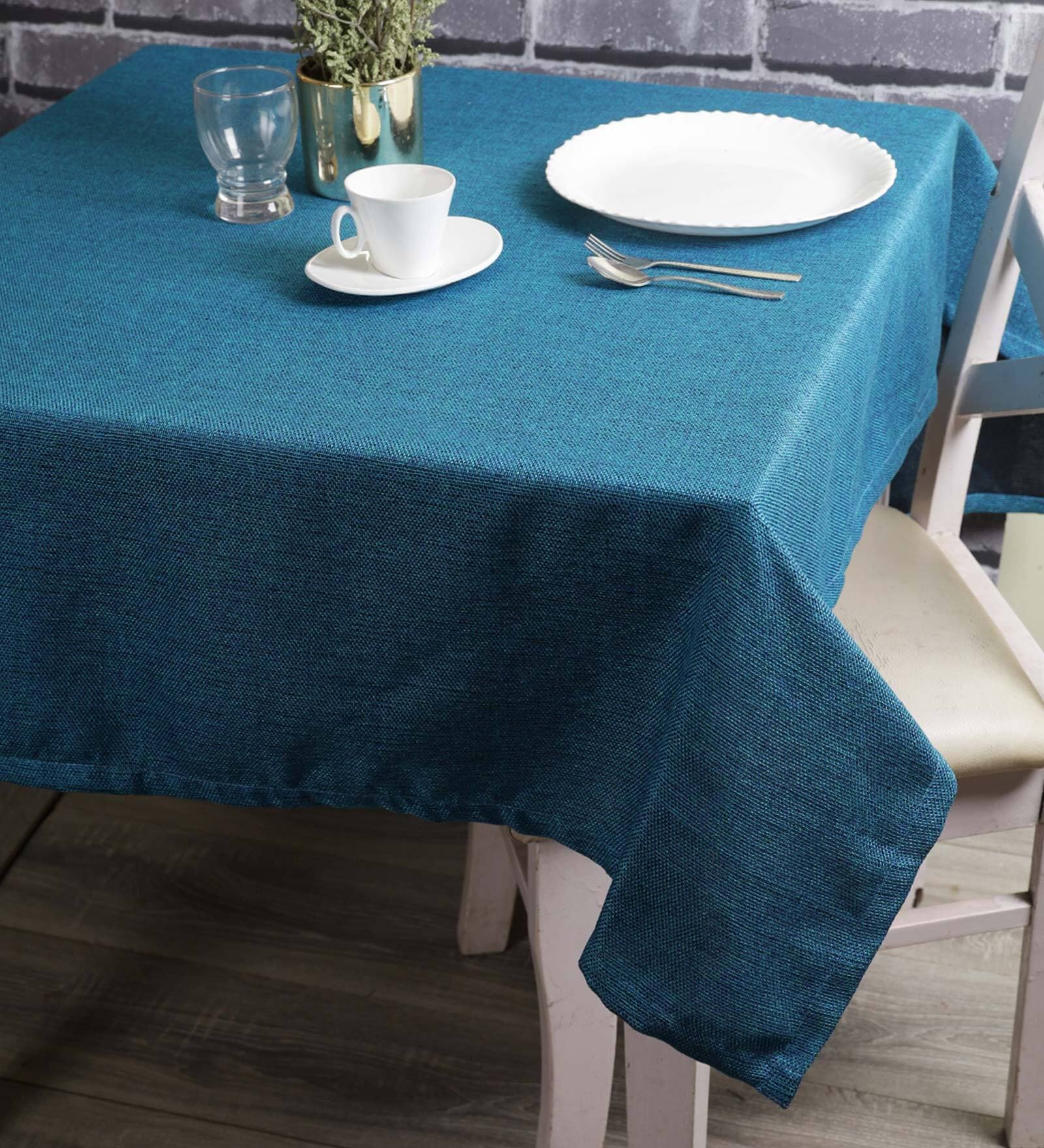 Buy Premium (40x40) Aqua Blue Jute Table Cloth at 69% OFF by The ...