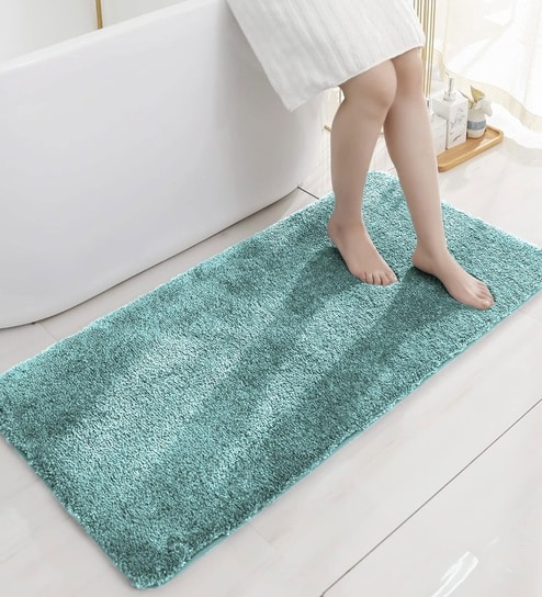 luxe home international Aqua Microfibre 23x35 Inches Soft Bath Mat-picture-29