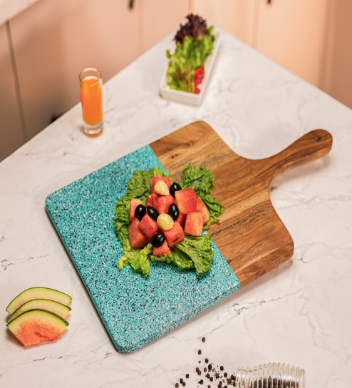 AquaDeck Acacia Wood Chopping Board with Aquaspot Texture