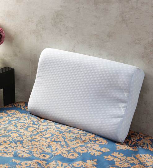 Buy Aquamarine Memory Foam Kids Contour Pillow 18 X 10 By