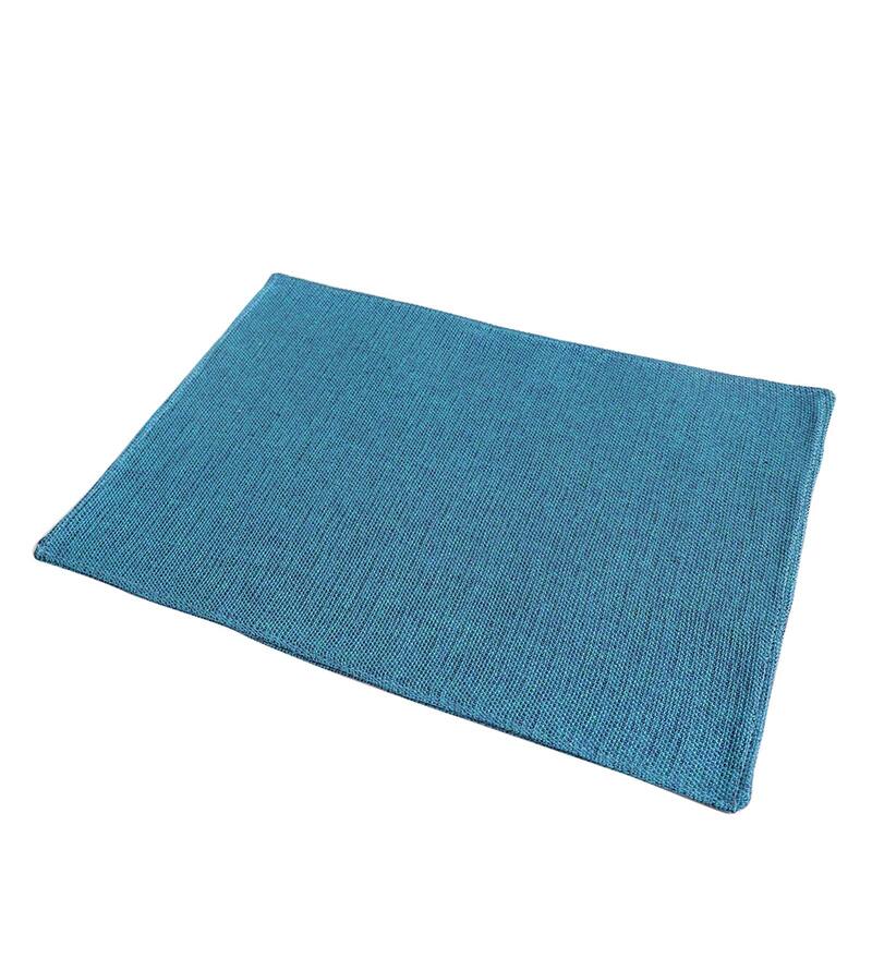 Buy Aqua Premium Jute 18 x 12 Inches Placemat (Set of 2) by The
