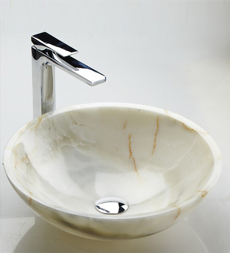 Buy Aquant White Onyx Basin Model Online Wash Basins Bath Homeware Pepperfry Product