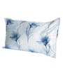 Aqua Patterned 210TC Polyester Blend 17 x 27 Inches Pillow Covers (Set of 2)