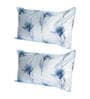 Aqua Patterned 210TC Polyester Blend 17 x 27 Inches Pillow Covers (Set of 2)