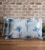 Aqua Patterned 210TC Polyester Blend 17 x 27 Inches Pillow Covers (Set of 2)
