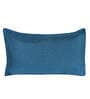 Aqua Solid 210TC Jute 17 x 27 Inches Pillow Covers (Set of 2)