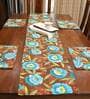 Aqua 100 % Cotton 11X15 Inches Placemats (Set of 6)