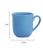 Aqua 150ml Blue Ceramic (Set of 4) Coffee Mug