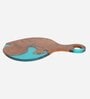 Aqua Blue Wood Handcrafted Cheeseboard