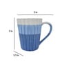 Aqua Chic 300ml Blue & White Ceramic (Set of 2) Coffee Mug