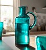 Aqua Colour Glass Jug