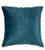 Aqua Woven Cotton 16 x 16 Inches Cushion Covers (Set of 2)