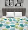 Aqua Cotton Floral 120 Gsm Double Dohar
