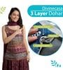 Aqua Cotton Floral 120 Gsm Double Dohar