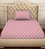 Cotton 144TC Reversible Single Bedsheet with 1 Pillow Cover