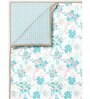Aqua Cotton Floral 120 GSM Reversible Double Bed Dohar