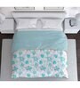 Aqua Cotton Floral 120 GSM Reversible Double Bed Dohar