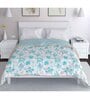 Aqua Cotton Floral 120 GSM Reversible Double Bed Dohar