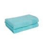 Aqua Solid 450 GSM Cotton Hand Towels (Set of 2)