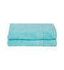 Aqua Solid 450 GSM Cotton Hand Towels (Set of 2)