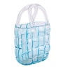 Aqua Couture Tote Glass Vase L