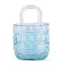 Aqua Couture Tote Glass Vase S