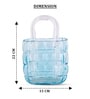 Aqua Couture Tote Glass Vase S