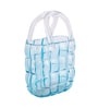 Aqua Couture Tote Glass Vase S